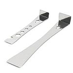 NEIKO 00250A Pry Bar Set, 2 Pc Stainless Steel Flat Bar Crowbar, Hex Wrench, Small Pry Bar, 6-1/2” Mini Crow Bar & 9-1/2” Pry Tool, Molding, Scrape, Nail, Baseboard Trim Puller, & Prop Bottle Opener