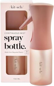 Kitsch Spray Bottle for Hair - Continuous Water Mister with Ultra Fine Mist for Hairstyling, Barbers, Salons, Cleaning, Plants, Versatile Spray Bottles - Made from Recycled Plastic - Terracotta, 5 oz