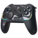EasySMX S10 Elite Wireless Controller for Switch 2 with One-Key Wake-Up, Hall Effect Anti-Drift Joysticks, Programmable Buttons, HD Rumble, Motion Control and NFC, Multi-platforms Controller