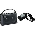 Roland Mb-Cube All-Purpose Portable Amp, Unlimited Uses: Electric And Acoustic Guitar, Keyboards, Computer Audio, Mini-Pa, Field Recorder Playback & Psb-230Uk Ac Adapter - Power Adapter