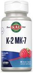 KAL Vitamin K-2 MK-7 ActivMelt | Natural Raspberry Flavor | Bone & Cardiovascular Function Support | No Sugar Added | Lab Verified | 60 Micro Tablets