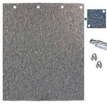 Backstop-Netting.com Target Archery Backstop-Mat 2m x 2m with fixtures, Grey