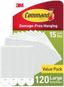 Command 3M Hanging Strips [Removable]: 5/8 in. x 2-3/4 in. (White) / 120 Strips