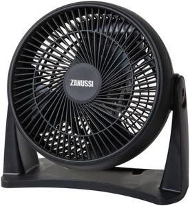 Zannussi 8" High Velocity, Freestanding.Wallmounted Desk Fan ZNVDF0831B, Black,