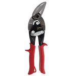 MIDWEST Aviation Snip - Left Cut Offset Tin Cutting Shears with Forged Blade & KUSH'N-POWER Comfort Grips - MWT-6510L