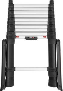 Telesteps Prime-X-Line 3.5m Telescopic Ladder – Aluminium, Stabilizers, 150kg Load