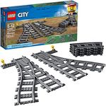 City Trains Switch Tracks 60238 Building Toy Set for Kids, Boys, and Girls Ages 5+ (8 Pieces)