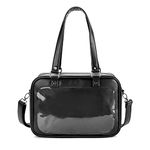 SteamedBun Ita Bag Backpack Crossbody Messenger Purse JK Uniform Shoulder Bags, Black-square, Medium