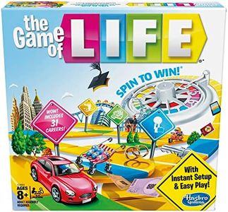 Hasbro Gaming The Game of Life Board Game, Family Games for Kids Ages 8+, Includes 31 Careers, Family Board Games for 2-4 Players, Family Gifts (Amazon Exclusive)