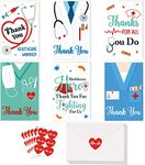 Confetti Healthcare Workers Thank You Card (Pack of 12), Medical Appreciation Card for Nurses, Doctors EMTs Essential Workers Gift Card Set with Envelopes