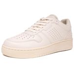 Nautica Men's Low-Top Fashion Sneakers - Lace-Up Trainers for Stylish Basketball Style and Comfortable Walking Shoes, Bone-stafford, 9 UK