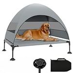 Elevated Dog Bed with Canopy, Raise