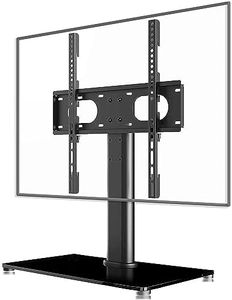 suptek Universal Cantilever Table Top Pedestal TV Stand with Bracket for 17"-55" TVs Holds 40kg Max. VESA 400x400mm Height Adjustable Mount TS001-02