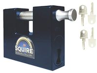 Squire Container Padlock - WS75 - Hardened Steel Block Lock - CEN 4 Rated - High Security - 4 x Keys Supplied Free of charge