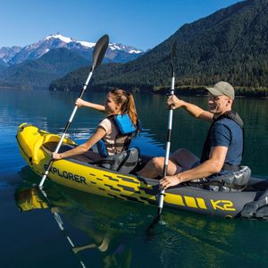 INTEX Explorer K2 2-Person Inflatable Kayak with Oars and Pump