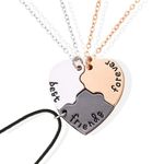 Bff Necklace for 2 Friendship Necklace Best Friend Necklace Cute Koala Heart Pendant Matching Necklace for Best Friends Sister Birthday Gifts