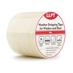 LLPT Window Weather Sealing Tape | 101mm x 33m | Strong Adhesive Ultra High Performance Weather Resistant Tape | for Window Draft Isolation Surface Protection Transparent (WWT408)