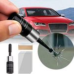 Mikolotuk New Car Glass Crack Nano Repair Fluid, Windshield Agent, Car Full Kit, Window Resin, Windshield Scratch Remover Kit to Quickly Fragments (1pcs, Black)