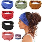 GILI 6 Pack Wide Headbands for Wome