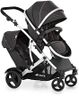 hauck Duett 2, Black - Baby & Toddler Tandem Pushchair with Raincover, Carrycot Convertible to Reversible Seat from Birth up to 15 kg & Second Seat from 6 Months, Compact & Foldable, Height-Adjustable
