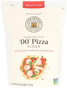 King Arthur 00 Pizza Flour: Premium Non-GMO American Wheat for Perfect Neapolitan-Style Crust - Finely Milled for Authentic Italian Pizza at Home - Ideal for Crispy, Chewy Pizzas (3 lbs)