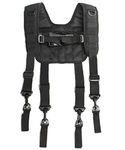 MELOTOUGH Tactical Outdoor H-Harness Duty Belt Suspenders Black (Battle Belt not Included)