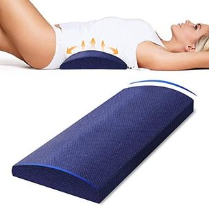 AgoKud Lumbar Support Pillow for Bed Lower Back Pillow for Sleeping Side Sleeper Pillow for Low Back Pain Relief Half Moon Pillow Stomach Knee Pillow for Side Sleepers Sciatic Nerve Pain Relief