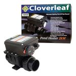 Cloverleaf PHEAT2KW 2KW Pond Heater with Thermo Control, Black