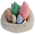 Haokaini 6 Pcs Newborn Photography Props Posing Aid Pillow Beans Bag Professional Baby Photo Props Posing Cushion Donut Ring Pillow for 0-6Months Baby