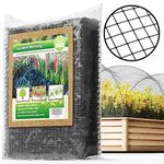 De-Bird Garden Fencing 7.5 x 65 ft Heavy Duty Bird Netting for Garden Protection Plastic Fence - Deer Fence Garden Netting Pest Barrier, Rabbit Fence, Flower Bed Fencing, Garden Fence Animal Barrier