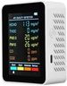 6-in-1 Air Quality Monitor for PM2.5/PM10/HCHO/TVOC/CO/CO2, Portable Multifunctional Detector with LCD Screen - Home, Office & Hotel Formaldehyde & Carbon Dioxide Tester