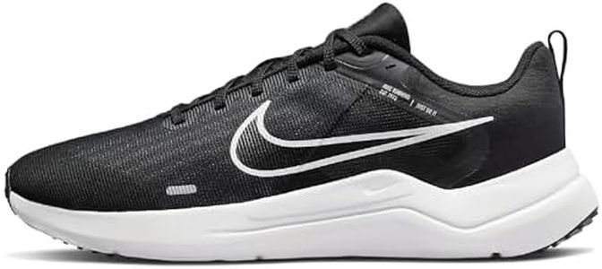 Nike Men's Downshifter 12 Running Shoe, Black White Dk Smoke Grey Pure, 9 US