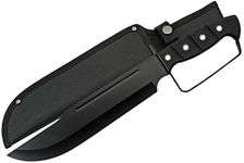 SZCO SUPPLIES 15"" Backyard D-Guard Bowie Knife, Black (211514-DG)