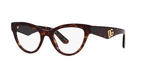 Dolce & Gabbana DG 3372 Havana 52/20/145 women Eyewear Frame, Havana, 52/20/145