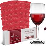 WEESIGEI Wine Filter Sulfite Purifier: Wine Filters Remover Histamines Sulfite - Alleviates headaches Prevent Wine Sensitivities (36 Packs)