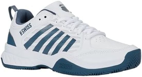 K-Swiss Men's Court Express 2 Clay Court Tennis Shoe, White/Stargazer, 12 M