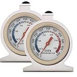 Kitchen Oven Thermometer,INRIGOROUS Pack of 2 Stainless Steel Dial Oven Thermometer Portable Food Cooking Baking Temperature 50-300℃ Measurement Range for Home Kitchen (2 Pack Oven Thermometer)