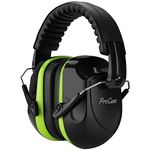 ProCase Noise Reduction Ear Muffs, NRR 28dB Shooters Hearing Protection Headphones Headset, Professional Noise Cancelling Ear Defenders for Construction Work Shooting Range Hunting -Green