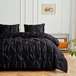 MR&HM Satin Comforter Set Black CK 3