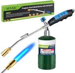 Grill Torch Charcoal Starter, Propane BBQ Torch 50,000BTU,Grill Torch Blow Torch with Self Igniting and Ergonomic Anti-slip Rubber Handle for Charcoal Starter,Weeding,Roast Meat(Fuel Not Included)