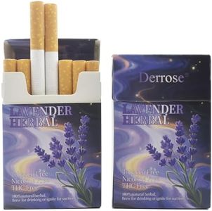 Derrose® Lavender Herbal Sticks,Herbal Cigarettes,Nicotine Free and Tobacco Free,Help Stop Smoking,Better Effect When Used with Nicotine Patches,Smoking Cessation Products,2packs-40 Sticks