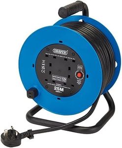 Draper 02122 230V Heavy Duty Industrial Four Socket Cable Reel (25M)