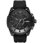 Diesel Watch for Men Diesel Chief Series, Quartz Chronograph Movement, 51 mm Black Stainless Steel Case with a Stainless Steel Strap, DZ4378