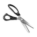 Pinking Shears, 9inch Stainless Steel Triangle Edge Pinking Scissors Sewing Clipper for Fabric Decoration(5mm)