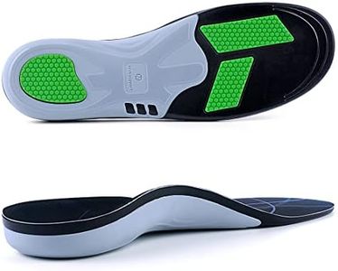 VALSOLE Plantilla ortopédica para fascitis plantar, plantilla deportiva cómoda para correr, adecuada para pies planos, espolón en el talón, plantilla para el dolor metatarsiano…