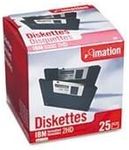 3.5" Floppy Diskettes, IBM-Formatted, DS/HD, 25/Pack