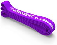 Rubberbanditz Rounded Edge Resistance Band | Compact and Light Weight Exercise Bands | Suitable for All Fitness Levels Users| Travel Friendly Resistance Bands for Working Out (Purple)