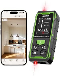 656ft/200M Dual Laser Distance Measuring Tool, Huepar Professional Rechargeable Digital Laser Room Measure Devices, Bilateral Metro Laser Measurement Tool with with Angle Sensor, Magnetic Back