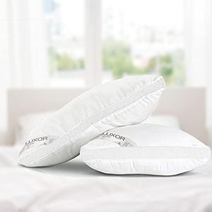 Aus Made King Size Microfibre Hotel Gusseted Pillow 90x50cm Altern to Feather/Down [Twin Pack]