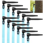 Maple Syrup Tree Tapping Kit, 12 Maple Syrup Taps+12 Maple Tree Tubes, Maple syrup Taps Spile Kit, Food Grade Plastic Maple Sap Tap with Drop Line Tubes for Maple Syrup Supplies Spring Winter